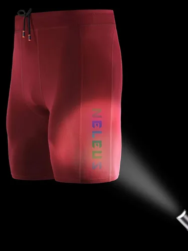 Vista 5 de NELEUS Paquete de 3 pantalones cortos de compresión para correr con bolsillos para hombre