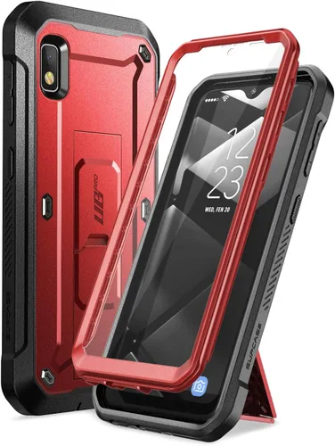 Vista 10 de SUPCASE Unicorn Beetle Pro Series - Funda diseñada para Samsung Galaxy A10e (versión 2019), funda resistente de cuerpo completo y función atril