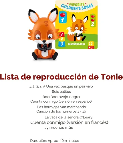 Vista 5 de Tonies Contar canciones Reproducir audio Personaje