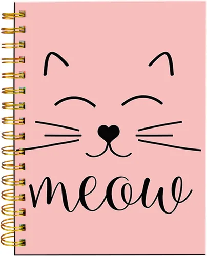 Vista 8 de Cuaderno de espiral iampanda, encuadernación fuerte de doble alambre con papel premium para mujeres y niñas, lindo cuaderno/diario de 60 hojas A5