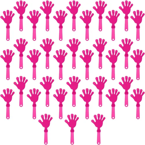 Vista 13 de 36 pinzas de mano negras de 7.5 pulgadas para hacer ruido, regalos de fiesta, plástico para eventos deportivos, bailar, baile, baloncesto, fútbol