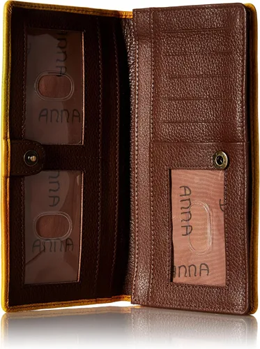 Vista 4 de Anna by Anuschka Cartera de mano de cuero genuino para mujer