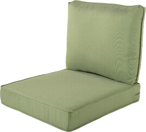 Vista 16 de Quality Outdoor Living - Cojín profundo para asiento y respaldo, 23 x 26 pulgadas, menta