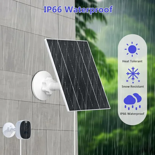 Vista 6 de Zivif Panel solar USB de 4W 5V para cámara de batería recargable al aire Blanco