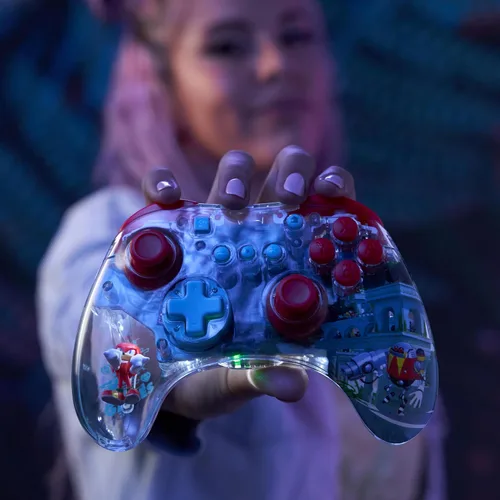 Vista 8 de PDP REALMz Wireless Controller for Nintendo SwitchOLED - Sonic Superstars Knuckles Sky Sanctuary Zone