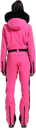 Vista 17 de GSOU SNOW Traje de esquí para mujer, traje de nieve de una pieza, para snowboard, delgado, aislante, impermeable, resistente al viento