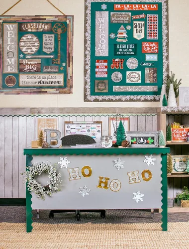 Vista 3 de Teacher Created Resources Home Sweet Classroom - Borde recto de invierno (TCR8723)