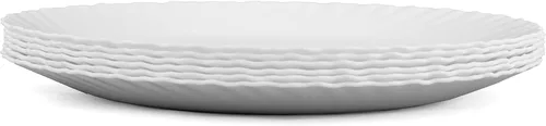 Vista 3 de Mintra Home Curly Collection (plato grande de 11.75 pulgadas, 6 unidades, blanco)