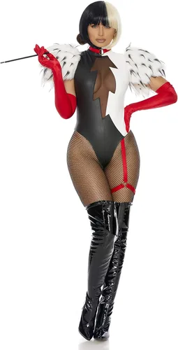 Vista 3 de Sexy disfraz de la villana Cruella de Vil