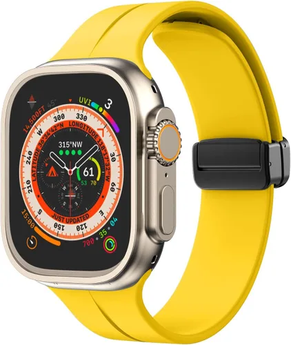 Vista 37 de Banda magnética compatible con Apple Watch de 38mm 40mm 41mm 42mm 44mm 45mm 46mm 49mm, mujeres y hombres, correa deportiva de silicona compatible