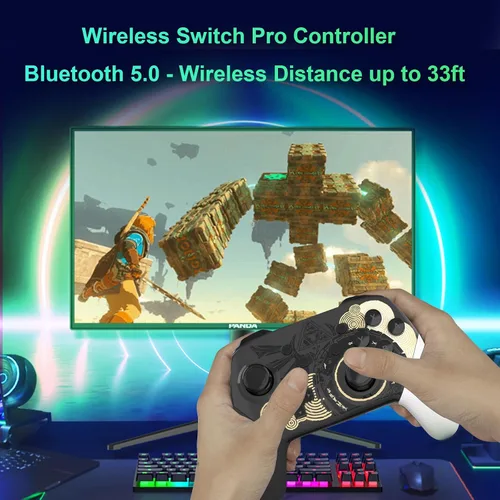 Vista 8 de BELOPERA Switch Pro Controller Compatible with Switch OLEDLITE Controller, Wireless Pro Controller for Switch, Rechargeable Remote Controller with