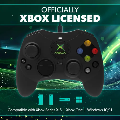 Vista 2 de Xbox Accessory: Hyperkin DuchesS Wired Controller for Xbox Series X Black-Officially Licensed by Xbox