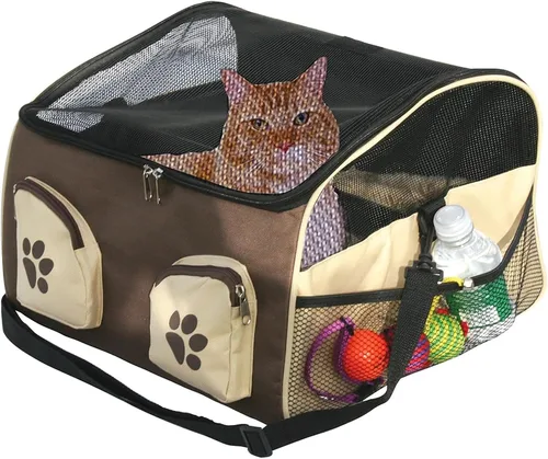 Vista 3 de Etna Pet Store Booster/Carrier/Asiento de coche para gatos y perros