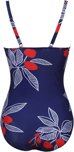 Vista 5 de Ekouaer Traje de baño de una pieza para mujer, con control de abdomen, estilo vintage, retro, push up