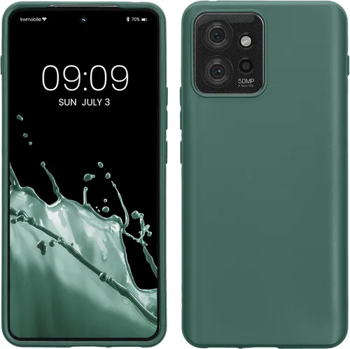 Vista 10 de kwmobile Funda compatible con Motorola ThinkPhone - Funda protectora de silicona TPU suave y delgada, color negro mate