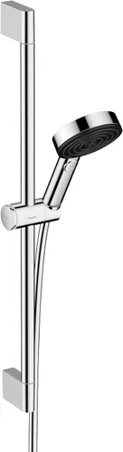 Vista 11 de hansgrohe Pulsify S Ducha de mano de 12 pulgadas con 1 chorro, barra deslizante y manguera PowderRain, Lluvia Intensa, Masaje Pulsante en níquel