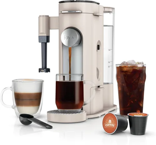 Vista 11 de [Usado] Ninja Cafetera Una sola porción Prepara con cápsulas de café y molidos Compatible con cápsulas de café K-Cup 4 estilos