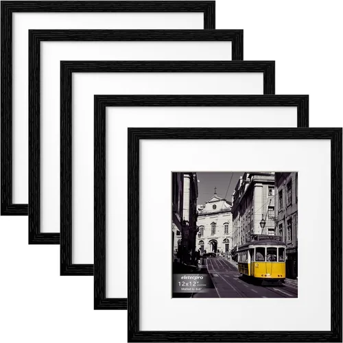 Vista 86 de eletecpro Juego de 5 marcos de fotos de 8 x 10 pulgadas, collage de fotos, decoración de pared, fotos de 5 x 7 con paspartú o de 8 x 10 pulgadas sin