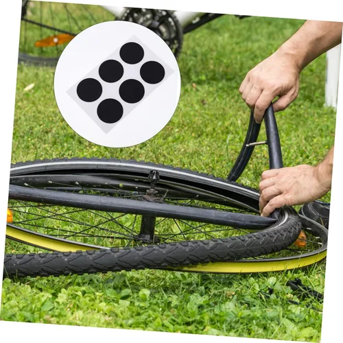Vista 4 de BESPORTBLE Parche de reparación de neumáticos de bicicleta, parche de reparación de neumáticos de bicicleta, parche autoadhesivo para neumáticos