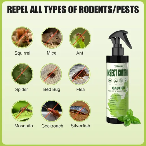 Vista 2 de Spray de aceite de menta natural para roedores e insectos, uso