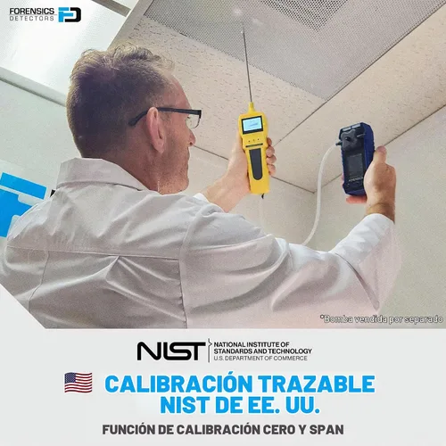 Vista 5 de Monitor de gas Multigas 4 con certificado de calibración NIST de EE. UU. CO, H2S, CO, EX LEL