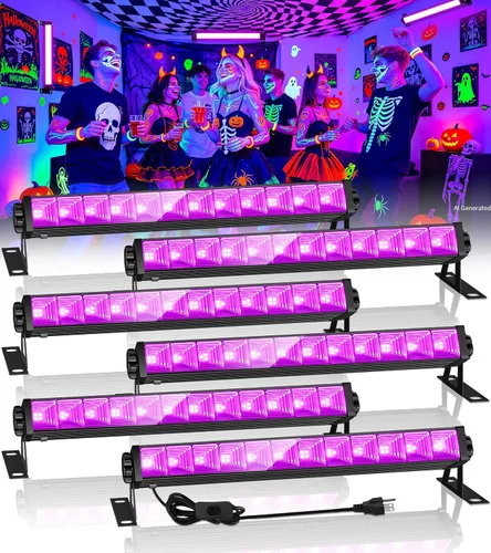 Vista 11 de TigQiang Luz negra de 120 W, luz negra para fiesta que brilla