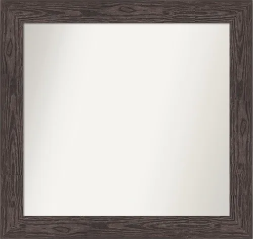 Vista 27 de Amanti Art Espejo personalizado, espejo de baño negro puente, espejo de pared o espejo de tocador de baño sobre el fregadero (26 x 26 pulgadas)