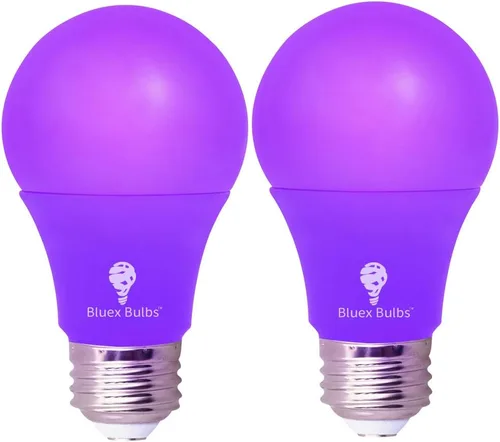 Vista 11 de Bluex Bulbs Paquete de 6 bombillas LED A19 color rosa, 9 W (equivalente a 60 vatios), base E26, bombilla LED rosa, decoración de fiestas, porche
