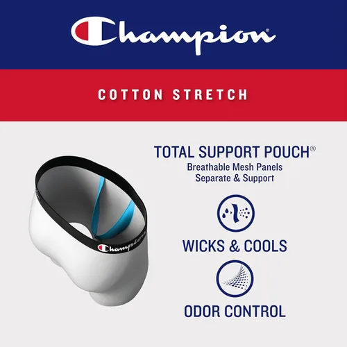 Vista 14 de Champion Men's Everyday Cotton Stretch- 3 Pack