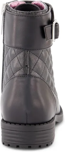 Vista 6 de Jessica Simpson Botas de moto para niñas, botas negras, botas negras de cuero para niñas
