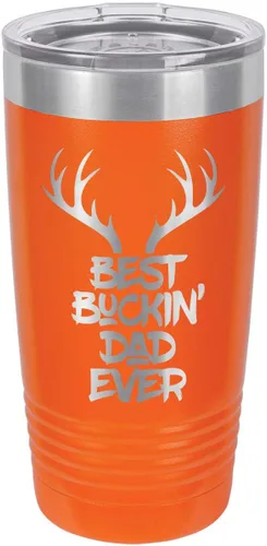 Vista 9 de Best BuCKIN Papá Ever-B - Vaso de bebida con pajita (20 onzas), color negro
