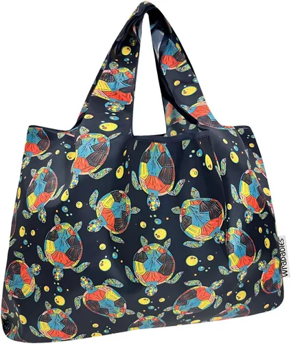 Vista 19 de allydrew Bolsas de comestibles reutilizables de nailon plegables grandes