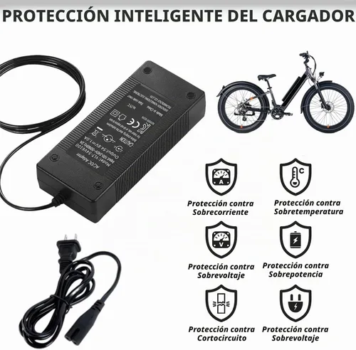 Vista 3 de Carga de 42 V y 2 A con enchufes 5 en 1 para batería de litio de 36 V 10S, batería de litio universal de repuesto de cargador rápido, compatible