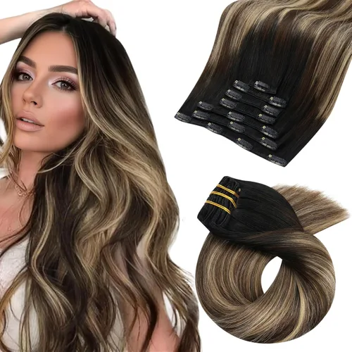 Vista 11 de Extensiones de cabello con micro puntas, 16 pulgadas, balayage, color #18, rubio beige, mezclado #60 rubio platino, extensiones de cabello humano
