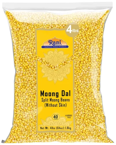 Vista 26 de Rani Moong Dal (frijoles mung partidos sin piel) Lentejas indias 14 oz (400 g) ~ Todo natural Apto para celíacos Sin OGM Kosher Vegano