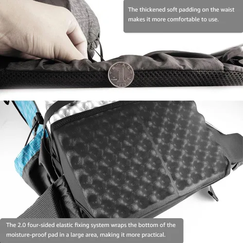 Vista 3 de 3FULGEAR - Mochila de senderismo para hombres y mujeres, 56L (40+16), ligera, para acampar al aire libre, mochila de senderismo, Caqui, Senderismo
