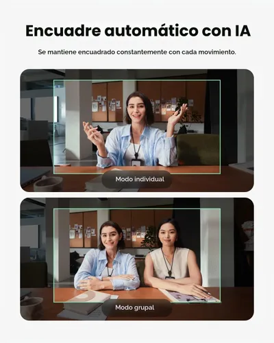 Vista 7 de OBSBOT Meet Flip Foldable 4K Webcam for Laptop with 1/2" Sensor, AI Framing