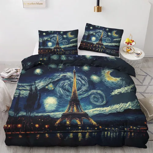 Vista 37 de Funda de edredón de águila calva tamaño individual Juego de ropa de cama de pájaros animales 2 piezas Funda de edredón