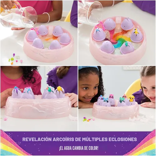 Vista 2 de Hatchimals Alive Rainbow Hatchery, 6 huevos sorpresa, a partir de 3 años
