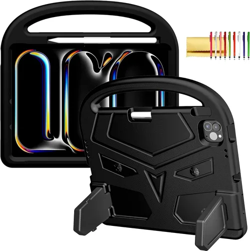 Vista 21 de Funda para niños para iPad Pro 11 2022/2021/2020 (4ª/3ª/2ª generación), a prueba de golpes, EVA, funda protectora [compatible con carga de lápiz]