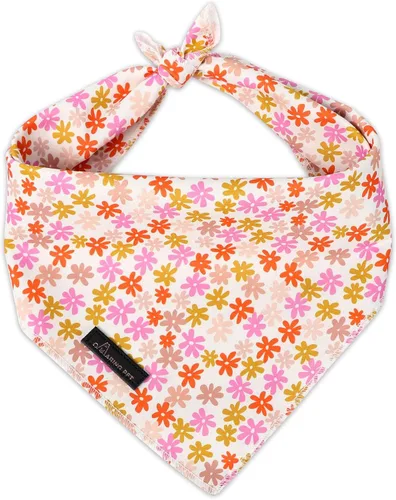 Vista 52 de ARING PET Bandana de abeja para perros, bandana de abejas amarillas rosas para mascotas, bufanda triangular, baberos para cachorros, pequeños Rosa