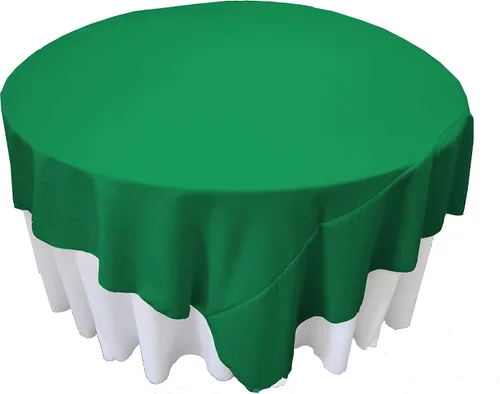 Vista 57 de LA Linen. Mantel cuadrado de popelina de poliéster