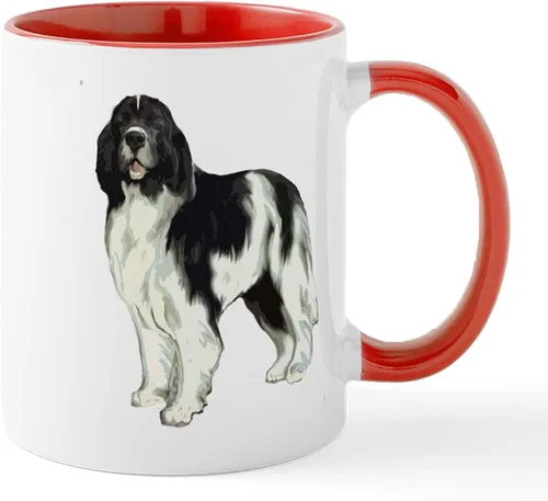 Vista 15 de CafePress Newfoundland Dog Drool Zone Taza de café de cerámica de 11 oz (11.0 fl oz)