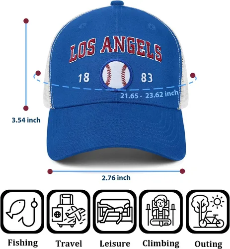 Vista 4 de City Trucker - Gorra de béisbol bordada, gorra de malla ajustable para hombres y mujeres