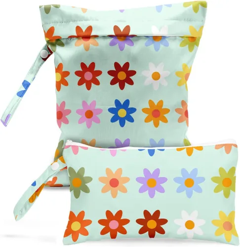 Vista 10 de Bolsa húmeda, bolsa húmeda para traje de baño, viajes, playa, piscina, pañales, ropa sucia de yoga, gimnasio, artículos de tocador, bolsa
