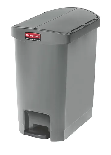 Vista 37 de Rubbermaid Commercial Products - Bote de basura Streamline Slim con pedal Papelera de plástico, 4 galones (15 litros), color rojo, con manos