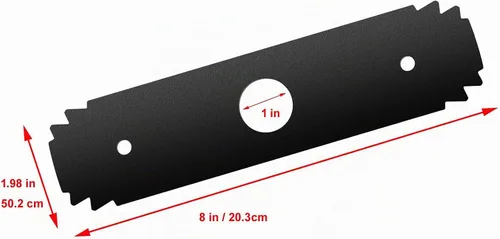 Vista 2 de AC04215 - Cuchilla de repuesto de 8 pulgadas, hoja de acero endurecido reversible, resistente, compatible con los modelos de bordeadoras UT50500