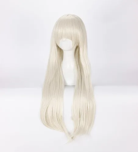 Vista 3 de Role Play For Kakegurui Compulsive Gambler 2 Yomoduki Runa Cosplay Wigs Long Straight Light Golden
