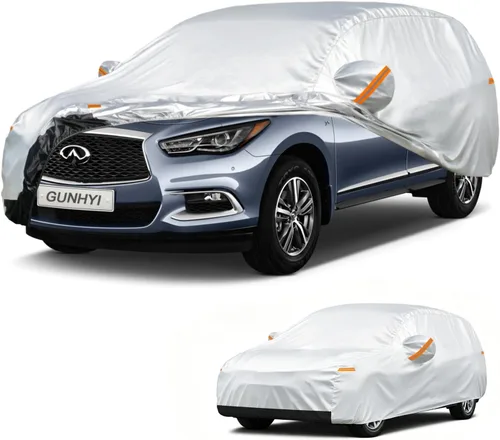 Vista 20 de GUNHYI Funda para coche SUV de ajuste personalizado para BMW X5/X6 de 2007 a 2022, 6 capas de alta resistencia, cubierta exterior completa Algodón