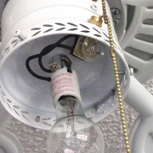 Vista 4 de Zing Ear ZE-109 Interruptor de lámpara de cadena de encendido y apagado para luces de ventilador de techo, color bronce, paquete de 2